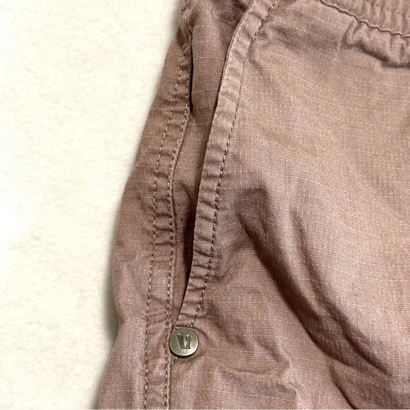 Vuori Vintage Ripstop Women’s Short Mauve Hazel Brown Size M - Picture 6 of 13